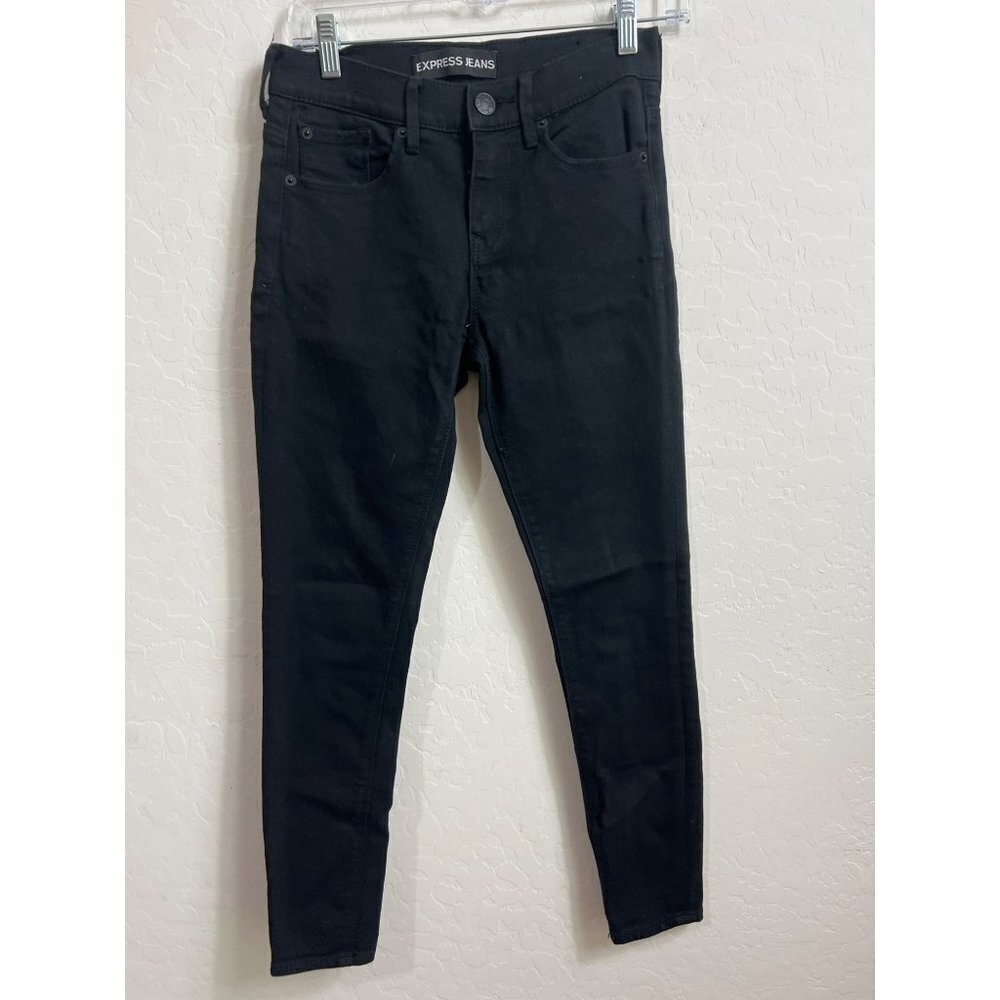 Express Black Jeans Sz 0 Short 0 Petite Mia Midrise Jegging